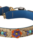 Dolce & Gabbana Elegant Beige Python Leather Strap