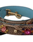 Dolce & Gabbana Elegant Python Leather Shoulder Strap Accessory