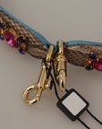 Dolce & Gabbana Elegant Python Leather Shoulder Strap Accessory