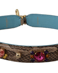 Dolce & Gabbana Elegant Python Leather Shoulder Strap Accessory