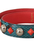 Dolce & Gabbana Emerald Green Leather Shoulder Strap