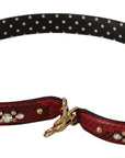 Dolce & Gabbana Red Python Leather Shoulder Bag Strap