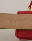 Dolce & Gabbana Elegant Leather Belt with Mini Bag Accessory