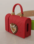 Dolce & Gabbana Elegant Leather Belt with Mini Bag Accessory