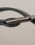 Dolce & Gabbana Elegant Dark Green Leather Belt with Logo Buckle