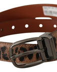 Dolce & Gabbana Elegant Engraved Leather Belt - Timeless Style