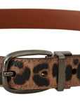Dolce & Gabbana Elegant Engraved Leather Belt - Timeless Style