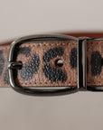 Dolce & Gabbana Elegant Engraved Leather Belt - Timeless Style