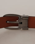 Dolce & Gabbana Elegant Engraved Leather Belt - Timeless Style