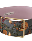 Dolce & Gabbana Elegant Multicolor Canvas-Leather Belt