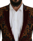 Dolce & Gabbana Elegant Multicolor Wool Blend Blazer