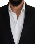 Dolce & Gabbana Elegant Martini Black Formal Blazer