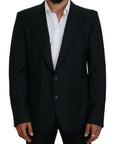 Dolce & Gabbana Elegant Dark Blue Single Breasted Blazer