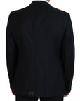 Dolce & Gabbana Elegant Dark Blue Single Breasted Blazer