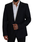 Dolce & Gabbana Elegant Dark Blue Single Breasted Blazer