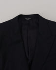 Dolce & Gabbana Elegant Dark Blue Single Breasted Blazer