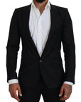 Dolce & Gabbana Elegant Martini Style Black Formal Blazer