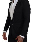 Dolce & Gabbana Elegant Martini Style Black Formal Blazer