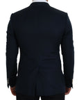 Dolce & Gabbana Elegant Cashmere-Silk Blend Blue Blazer