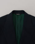 Dolce & Gabbana Elegant Cashmere-Silk Blend Blue Blazer