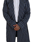 Dolce & Gabbana Elegant Striped Silk Blend Robe