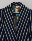 Dolce & Gabbana Elegant Striped Silk Blend Robe