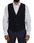Dolce & Gabbana Elegant Navy Wool Blend Martini Blazer