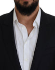 Dolce & Gabbana Elegant Dark Blue Martini Blazer
