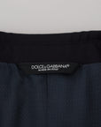 Dolce & Gabbana Elegant Dark Blue Martini Blazer