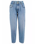 Yes Zee Blue Cotton Women Jeans
