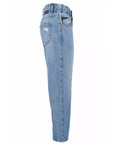 Yes Zee Blue Cotton Women Jeans