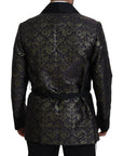 Dolce & Gabbana Gold Jacquard Robe Jacket