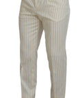 Dolce & Gabbana Elegant Off White Double Breasted Suit