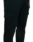 Dolce & Gabbana Elegant Green Slim Fit Cargo Jeans