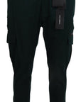 Dolce & Gabbana Elegant Green Slim Fit Cargo Jeans