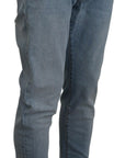Dolce & Gabbana Elegant Slim Fit Light Blue Denim Pants