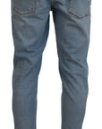Dolce & Gabbana Elegant Slim Fit Light Blue Denim Pants