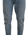 Dolce & Gabbana Elegant Slim Fit Light Blue Denim Pants