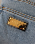 Dolce & Gabbana Elegant Slim Fit Light Blue Denim Pants
