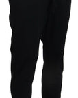 Dolce & Gabbana Sleek Black Wool-Blend Sweatpants