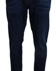 Dolce & Gabbana Elegant Slim Fit Dark Blue Denim Jeans