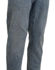 Dolce & Gabbana Elegant Slim-Fit Light Blue Denim Pants