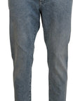 Dolce & Gabbana Elegant Slim-Fit Light Blue Denim Pants