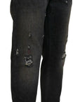 Dolce & Gabbana Exquisite Gray Denim Pants for the Modern Gentleman