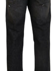 Dolce & Gabbana Exquisite Gray Denim Pants for the Modern Gentleman