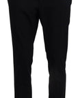 Dolce & Gabbana Elegant Slim Fit Dress Pants in Blue