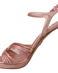 Prada Elegant Pink Stiletto Heel Sandals