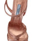Prada Elegant Pink Stiletto Heel Sandals