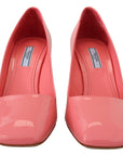 Prada Elegant Square Toe Pink Heels