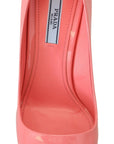 Prada Elegant Square Toe Pink Heels